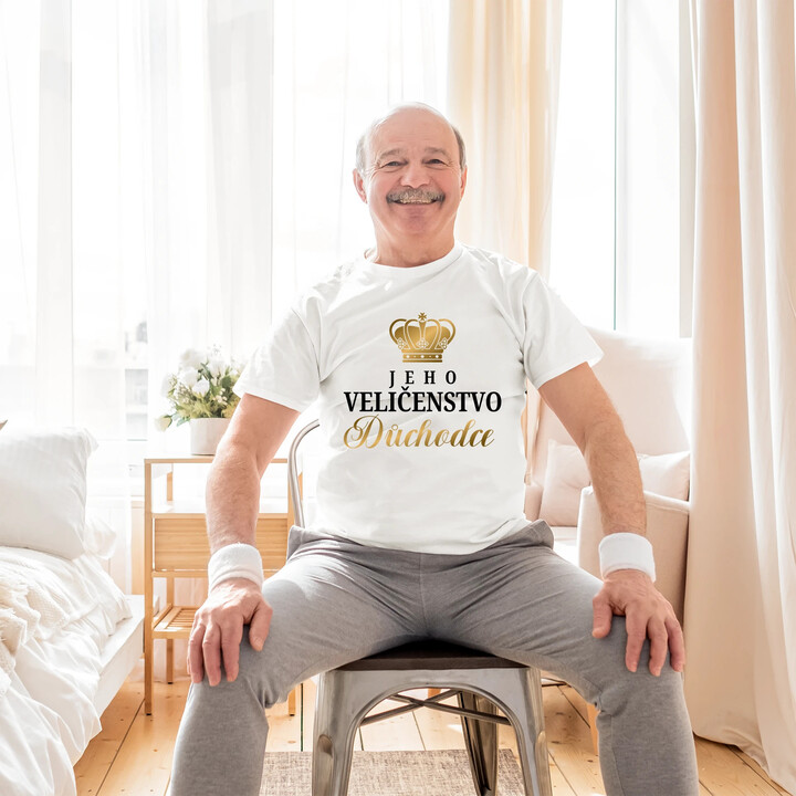 Jeho Veličenstvo Důchodce  - pánské tričko s potiskem