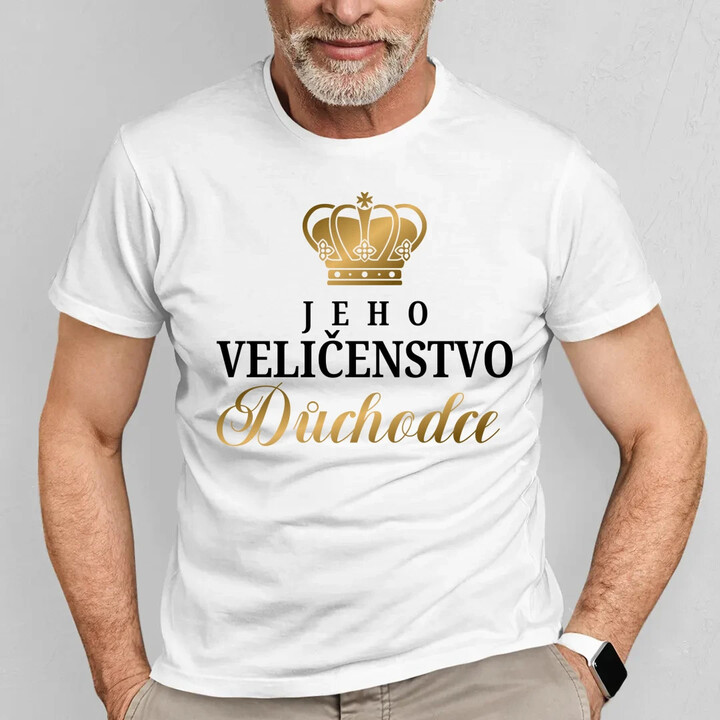 Jeho Veličenstvo Důchodce  - pánské tričko s potiskem