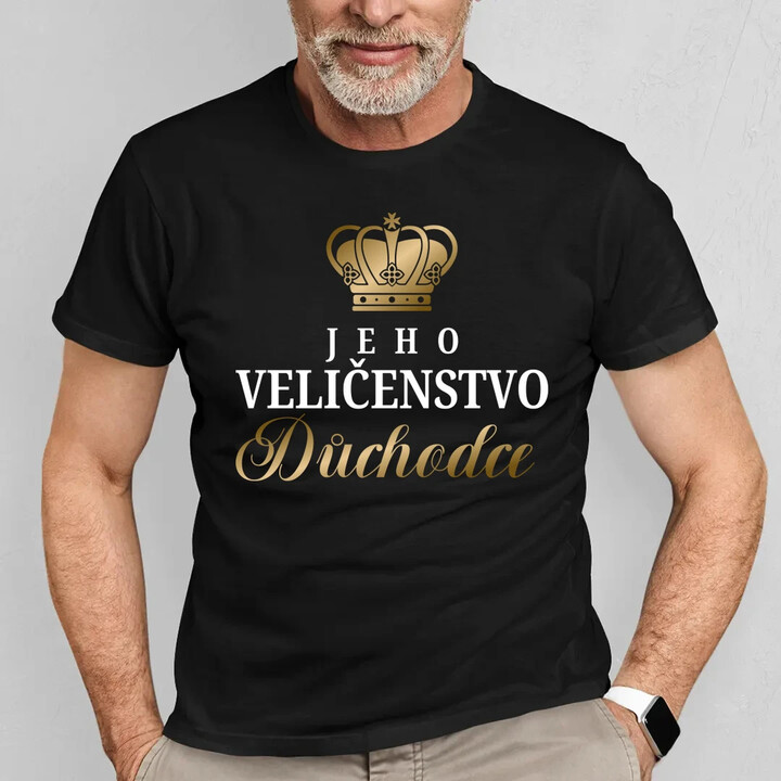 Jeho Veličenstvo Důchodce  - pánské tričko s potiskem
