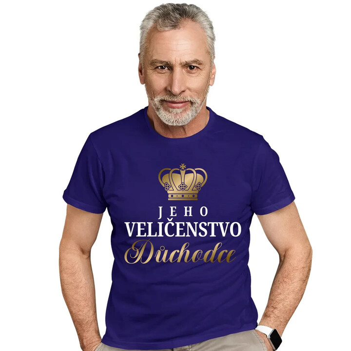 Jeho Veličenstvo Důchodce  - pánské tričko s potiskem