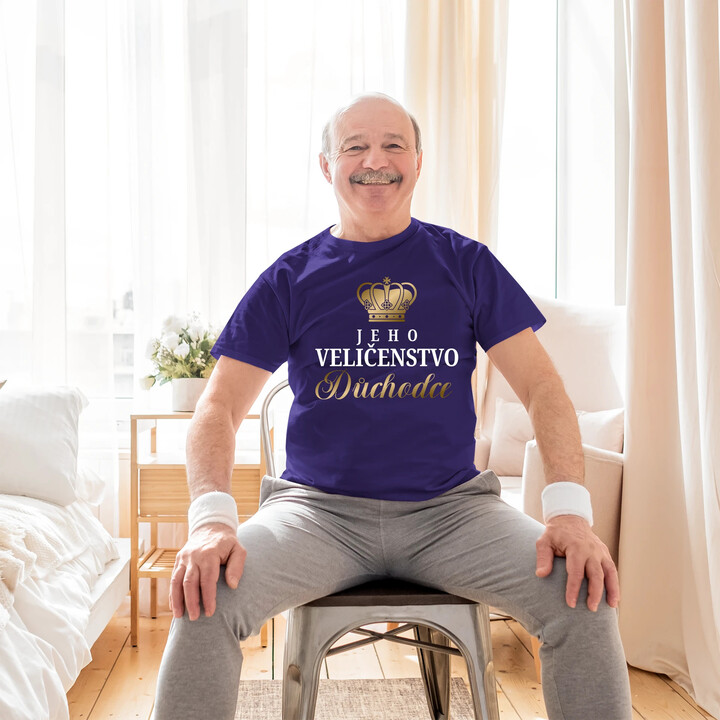 Jeho Veličenstvo Důchodce  - pánské tričko s potiskem