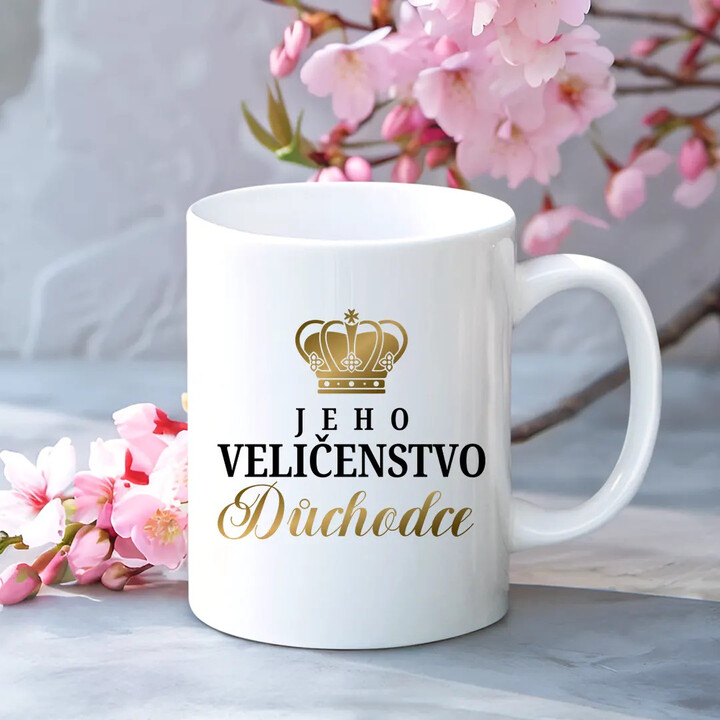 Jeho Veličenstvo Důchodce  - hrnek s potiskem