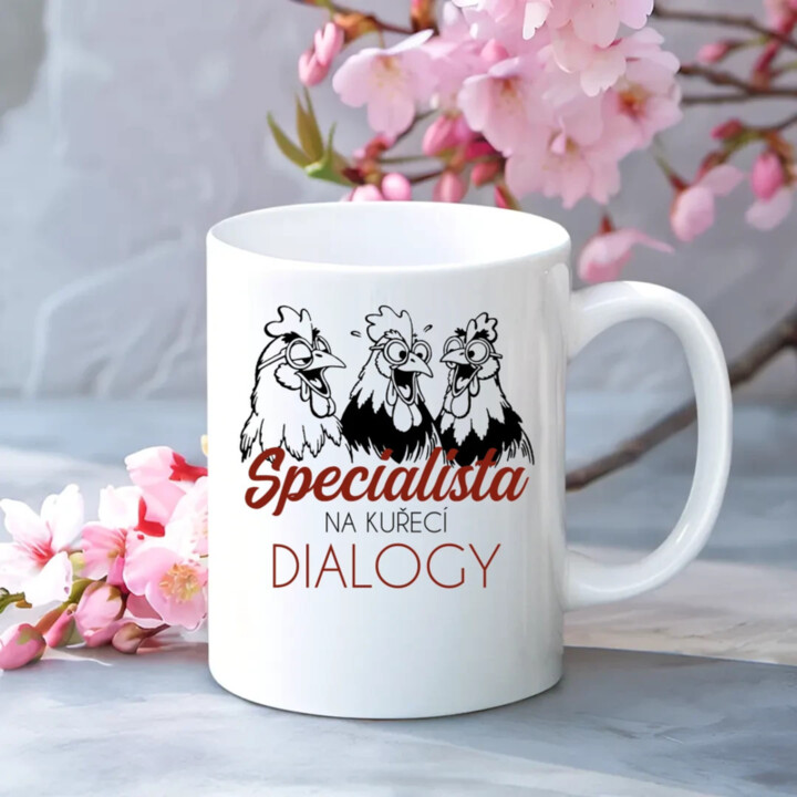 Specialista na kuřecí dialogy - hrnek s potiskem