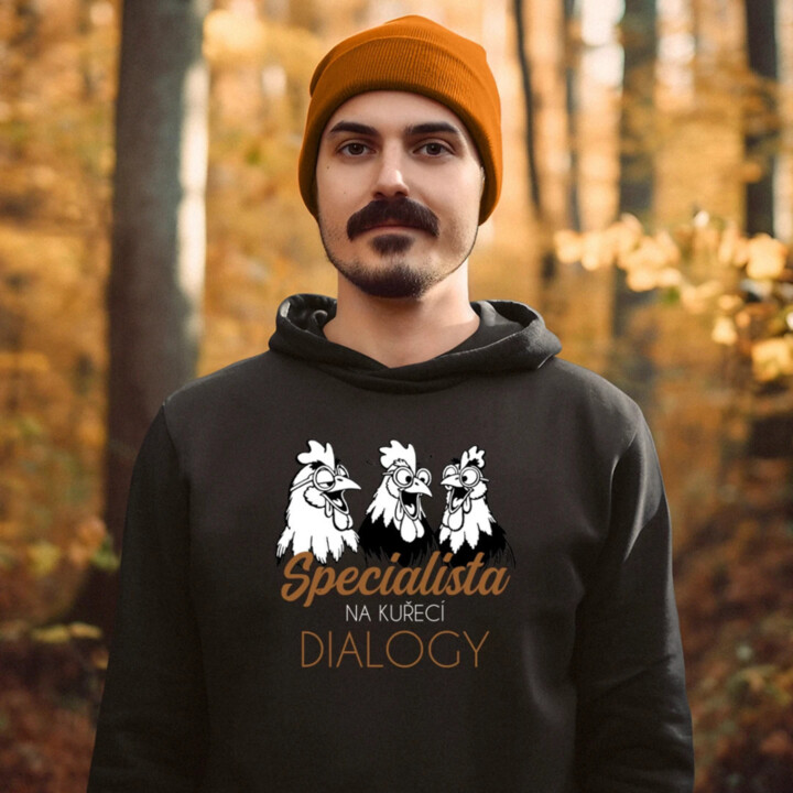 Specialista na kuřecí dialogy - pánská mikina s potiskem