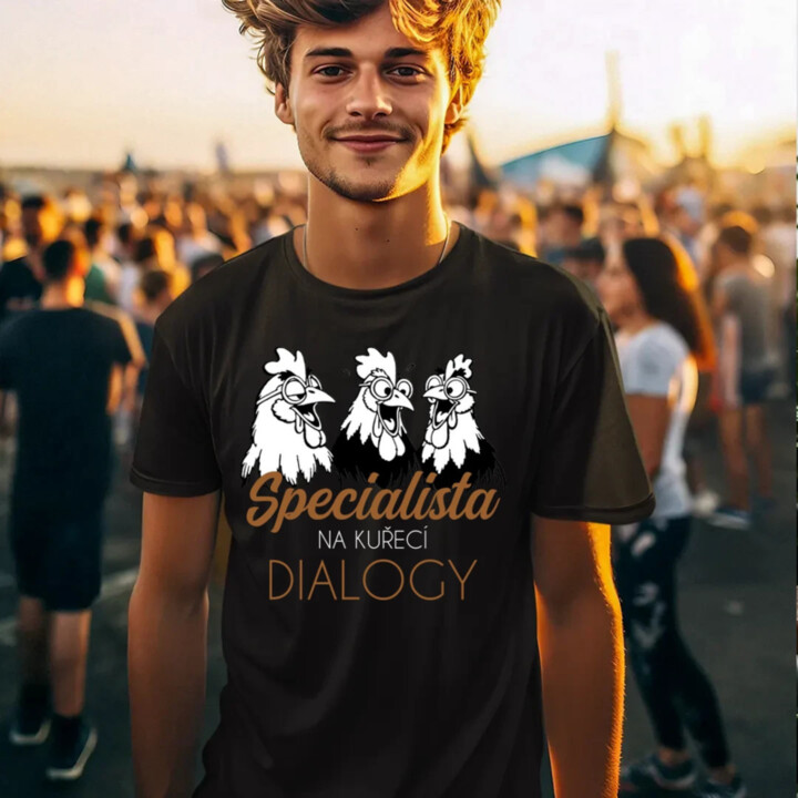 Specialista na kuřecí dialogy - pánské tričko s potiskem