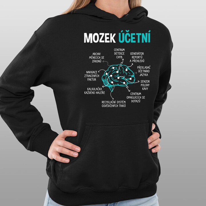 Mozek účetní - dámská mikina s potiskem