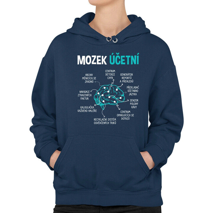 Mozek účetní - dámská mikina s potiskem