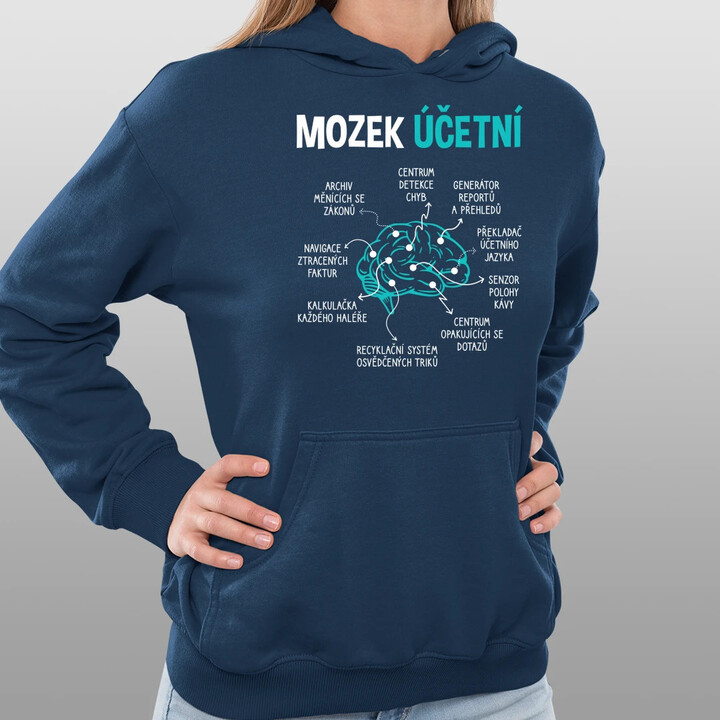 Mozek účetní - dámská mikina s potiskem