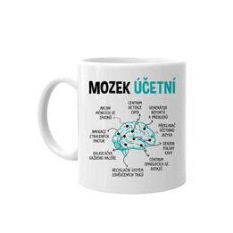 Mozek účetní - hrnek s potiskem