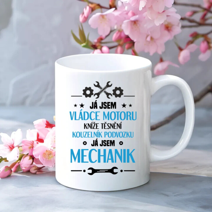 Já jsem vládce motoru - hrnek s potiskem