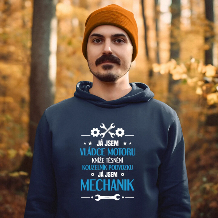 Já jsem vládce motoru - pánská mikina s potiskem