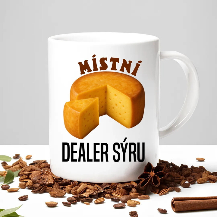 Místní dealer sýru - hrnek s potiskem