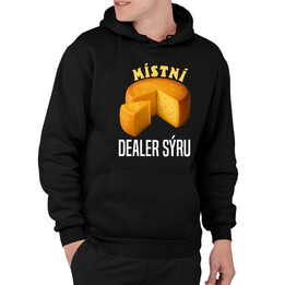 Místní dealer sýru - pánská mikina s potiskem