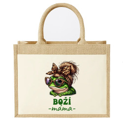 Boží máma - Jutová taška s potiskem