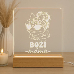 Boží máma - LED lampička s gravírováním