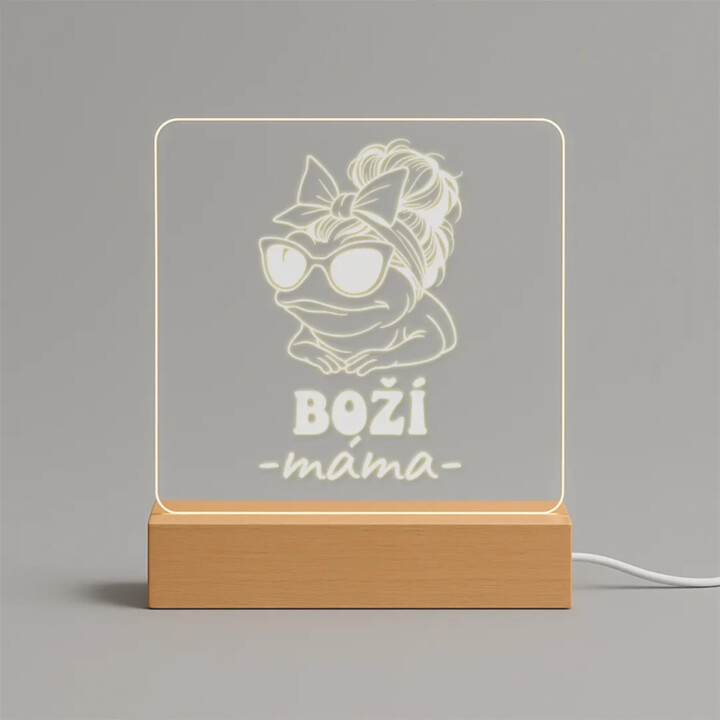 Boží máma - LED lampička s gravírováním