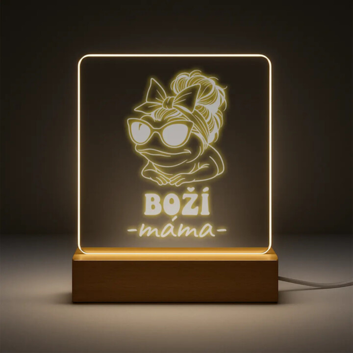 Boží máma - LED lampička s gravírováním
