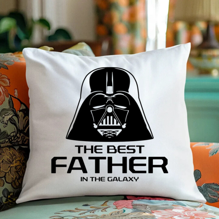 The best father in the galaxy - polštář s potiskem