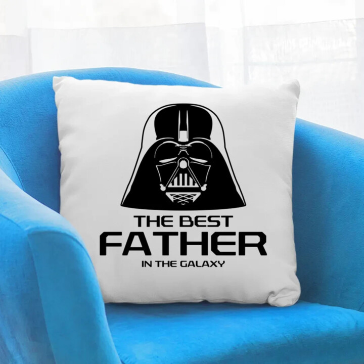 The best father in the galaxy - polštář s potiskem