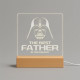 The best father in the galaxy - LED lampička s gravírováním