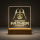 The best father in the galaxy - LED lampička s gravírováním