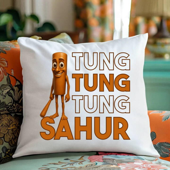 Tung tung tung sahur  - polštář s potiskem