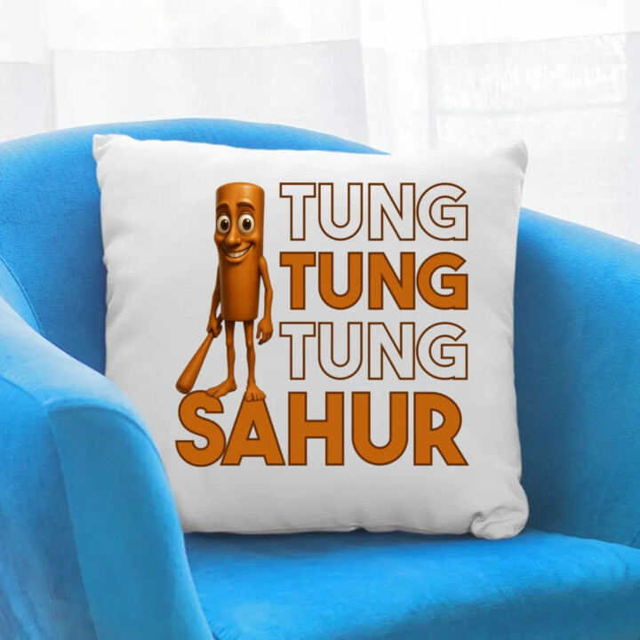 Tung tung tung sahur  - polštář s potiskem
