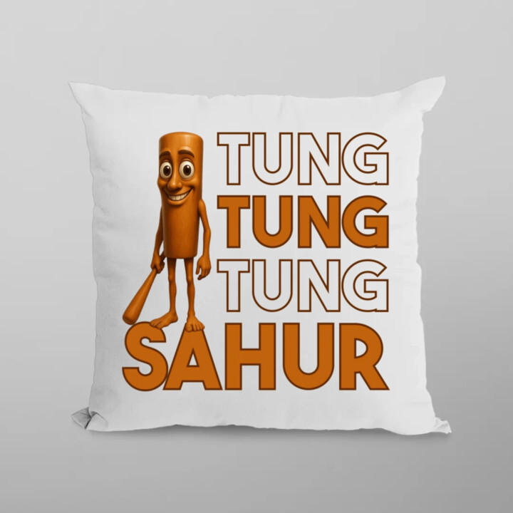 Tung tung tung sahur  - polštář s potiskem