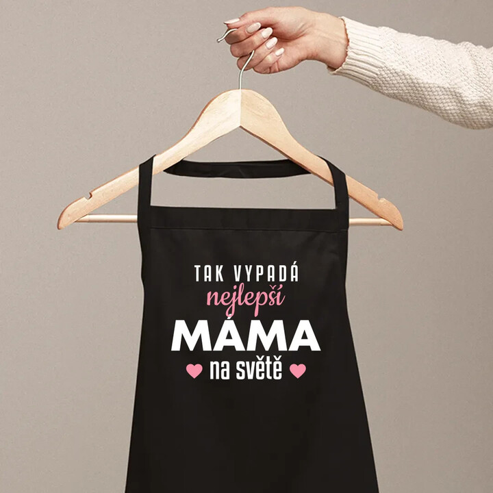 Tak vypadá nejlepší máma na světě v3 - zástěra s potiskem