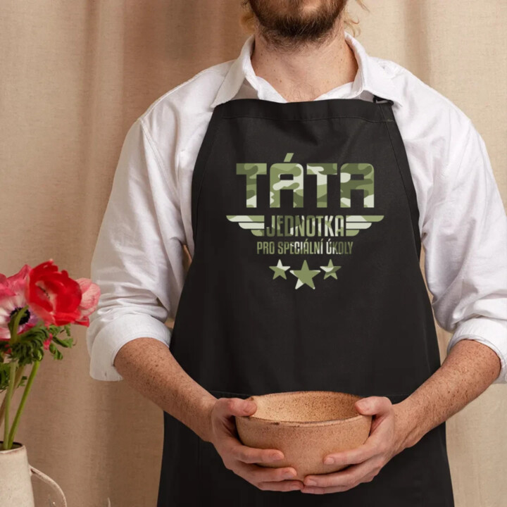 Táta - jednotka pro speciální úkoly - zástěra s potiskem