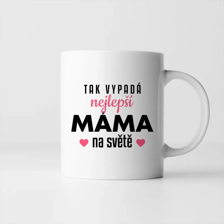 Tak vypadá nejlepší máma na světě v3 - hrnek s potiskem
