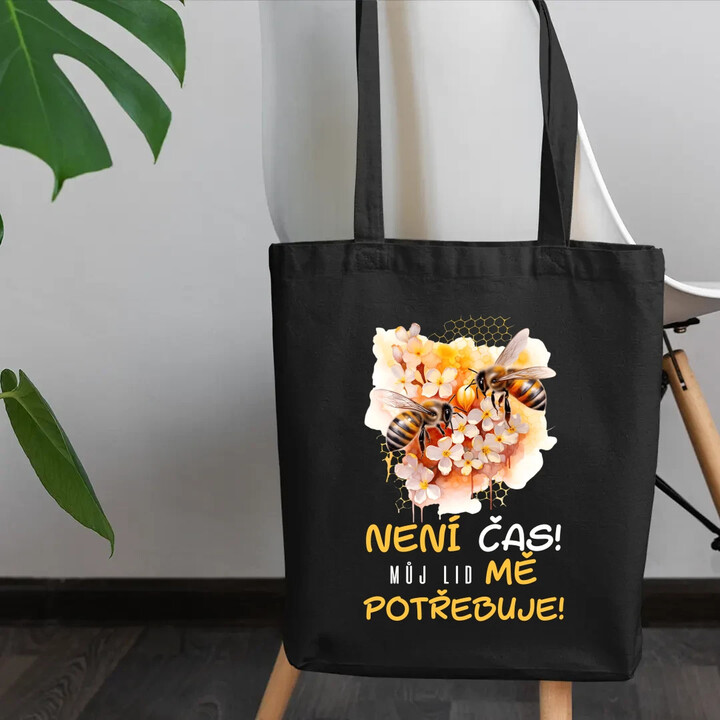 není čas!! můj lid mě potřebuje - taška s potiskem