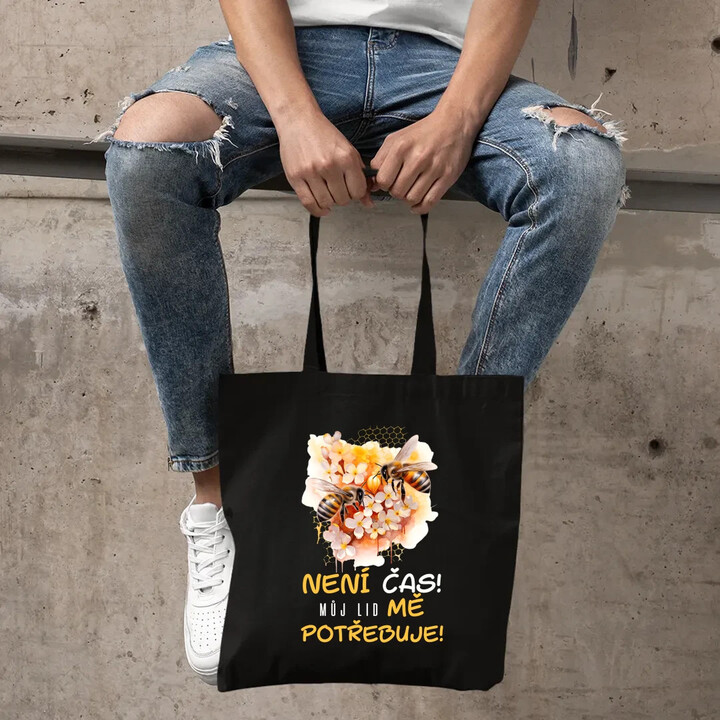 není čas!! můj lid mě potřebuje - taška s potiskem
