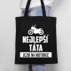 Nejlepší táta jezdí na motorce - taška s potiskem