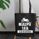 Nejlepší táta jezdí na motorce - taška s potiskem