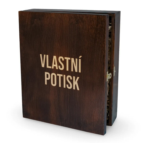 Krabice na víno s gravírovanými sklenicemi - produkt s vlastním potiskem