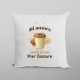 Mi amore espresso macchiato por favore - polštář s potiskem