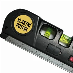 Laserová vodováha s měřítkem s vlastním potiskem