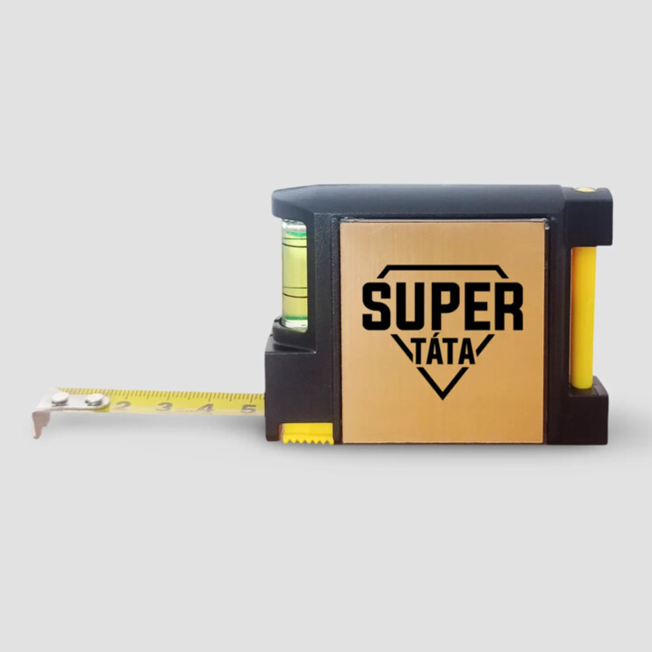 Super táta - svinovací metr s gravírováním