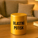 Zlatá keramická pokladnička - produkt s vlastním potiskem