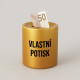 Zlatá keramická pokladnička - produkt s vlastním potiskem