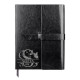 Monogram - motýl - zápisník z eko kůže s gravírováním - personalizovaný produkt