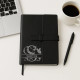 Monogram - motýl - zápisník z eko kůže s gravírováním - personalizovaný produkt