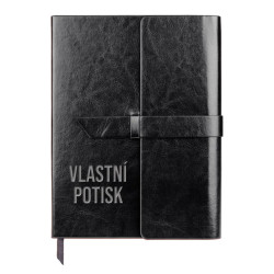 Zápisník z eko kůže s gravírováním - produkt s vlastním potiskem