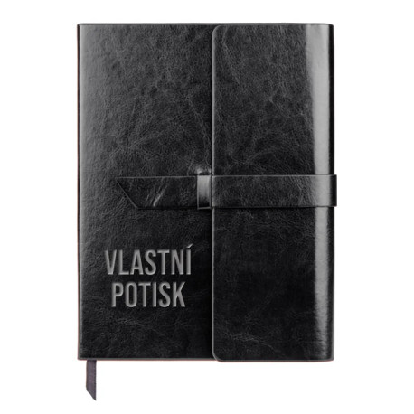 Zápisník z eko kůže s gravírováním - produkt s vlastním potiskem