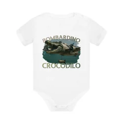 Bombardino Crocodilo - dětské body s potiskem