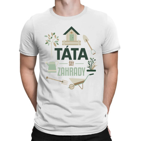 Táta – šéf zahrady - pánské tričko s potiskem