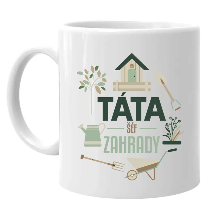 Táta - šéf zahrady - hrnek s potiskem