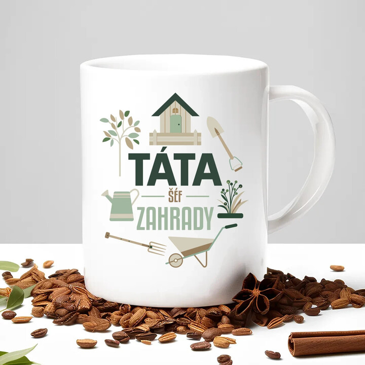 Táta - šéf zahrady - hrnek s potiskem
