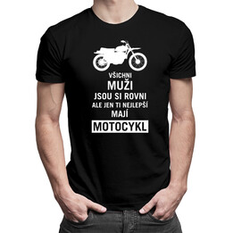 Jsem super motorkář - super táta / muž - pánské tričko s potiskem